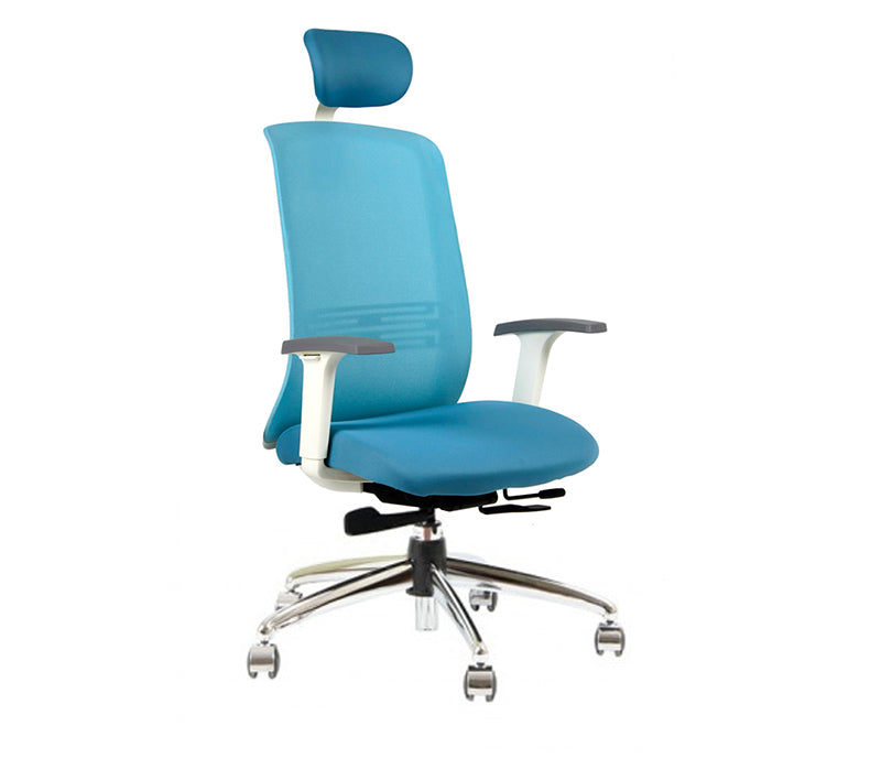 Silla Güd Color Executive c/cabezal. Base Cromada